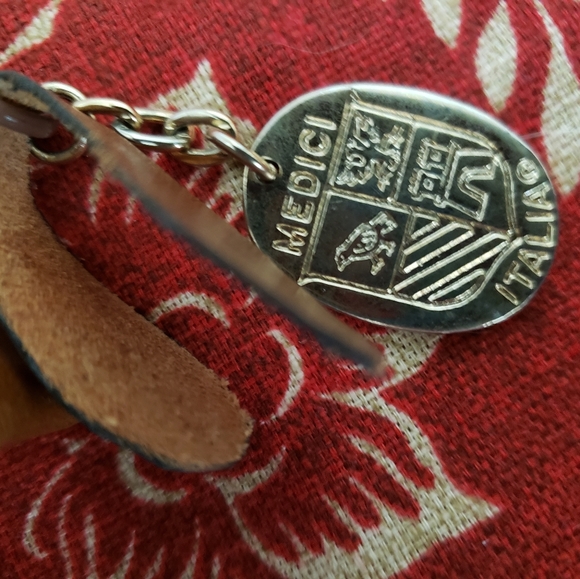 I Medici Italia Leather Brief Case Portfolio Document Carrier Tan - Picture 14 of 15